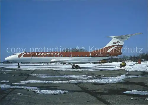 Flugzeuge Zivil Skajfild TU 134B 3 RA 65692 c n 63215 Kat. Airplanes Avions