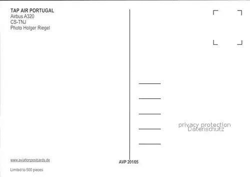 Flugzeuge Zivil TAP Air Portugal Airbus A320 CS TNJ Kat. Airplanes Avions