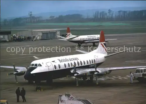 Flugzeuge Zivil British Airways Vicher Viscount VC 814 G BAPE Cn 341 Kat. Airplanes Avions