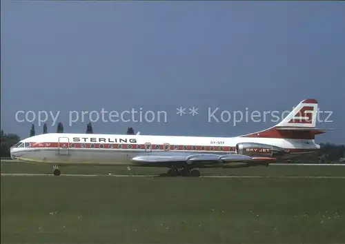 Flugzeuge Zivil Sterling Caravelle 10B3 OY STF Cn 257 Kat. Airplanes Avions