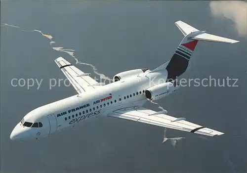Flugzeuge Zivil Air Littoral Fokker 70 F GLIT c n 11541 Kat. Airplanes Avions