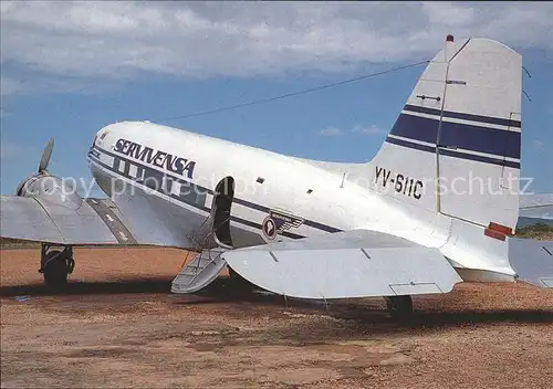 Flugzeuge Zivil Servivensa DC 3 YV 611C c n 1977 Kat. Airplanes Avions