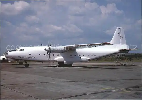Flugzeuge Zivil Nazdorovje AN8 EL WHL Kat. Airplanes Avions