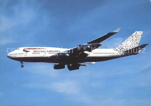 Flugzeuge Zivil British Airways Boeing 747 436 G CIVT cn 25821 Kat. Airplanes Avions