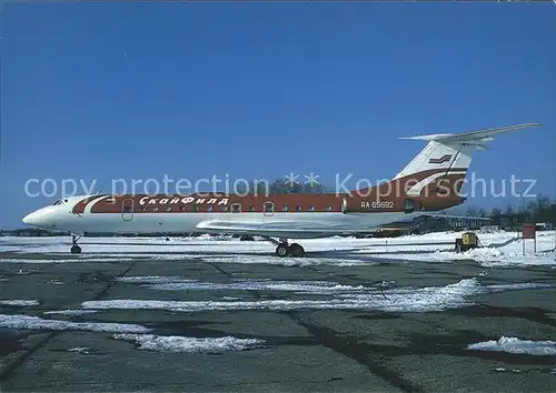 Flugzeuge Zivil Skajfild TU134B 3 RA 65692 c n 63215 Kat. Airplanes Avions