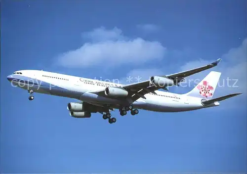 Flugzeuge Zivil China Airlines A340 313 F WWJL c n 411 Kat. Airplanes Avions