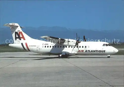 Flugzeuge Zivil Air Atlantique Aerospatiale Alenia ATR 42 300 F GIIA cn 018 Kat. Airplanes Avions