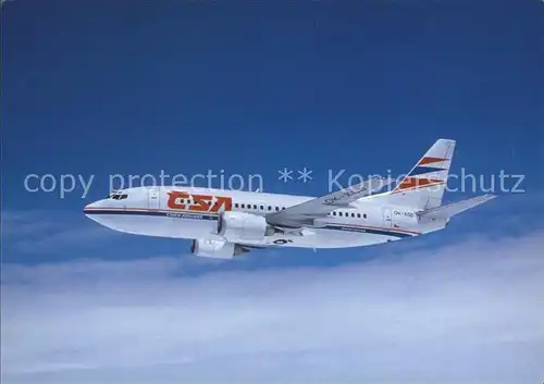 Flugzeuge Zivil CSA Boeing 737 500 OK XGD Kat. Airplanes Avions