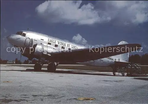 Flugzeuge Zivil Eagle Wings St. Lucia McDDouglas DC 3 N10004 Kat. Airplanes Avions