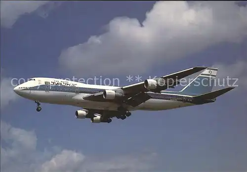 Flugzeuge Zivil EL AL Boeing B 747 258B 4X AXA c n 20135 140 Kat. Airplanes Avions