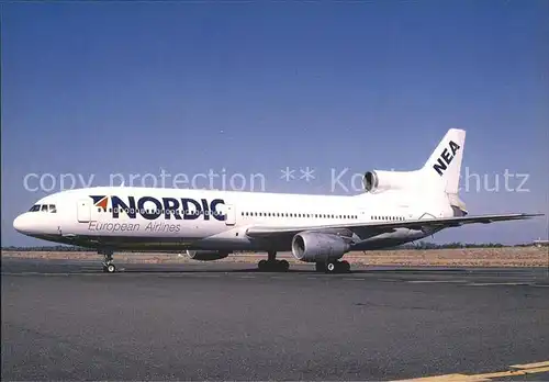 Flugzeuge Zivil NEA Nordic European Airlines Lockheed L 1011 50 SE DPX c n 1091 Kat. Airplanes Avions