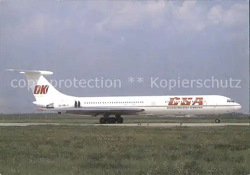 Flugzeuge Zivil CSA Czechoslovak Airlines Ilyushin IL 62M OK OBL Kat. Airplanes Avions