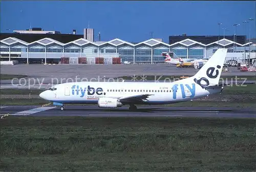 Flugzeuge Zivil Flybe Boeing 737 300 G STRE Birmingham Airport  Kat. Airplanes Avions