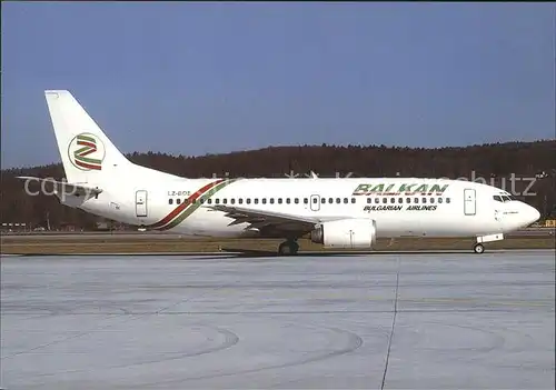 Flugzeuge Zivil Balkan Bulgarian Airlines Boeing 737 3Y0 LZ BOE c n 23923 1540 Kat. Airplanes Avions