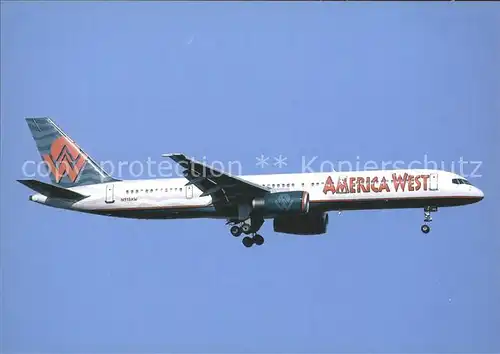 Flugzeuge Zivil America West Airlines B 757 225 N913AW c n 22207 Kat. Airplanes Avions