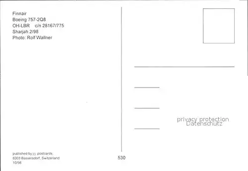 Flugzeuge Zivil Finnair Boeing 757 2Q8 OH LBR c n 28167 775 Kat. Airplanes Avions