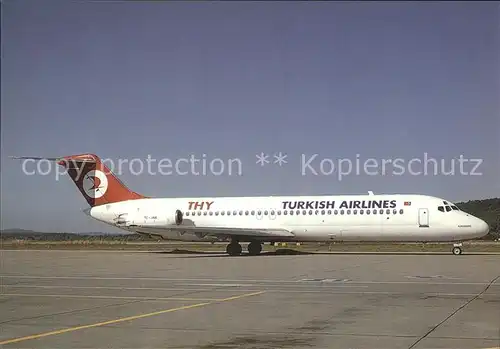 Flugzeuge Zivil THY Turkish Airlines McDonnell Douglas DC 9 32 TC JAK Kat. Airplanes Avions
