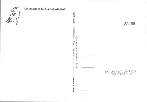 Flughafen Airport Aeroporto Amsterdam Schiphol Flugzeuge KLM SAS  Kat. Flug