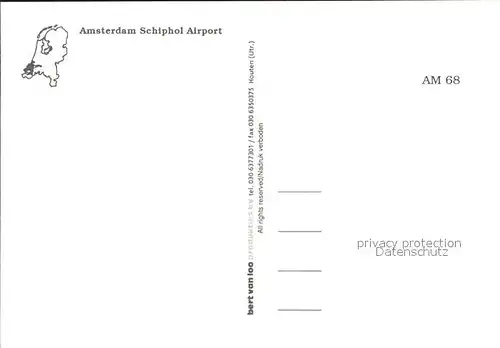 Flughafen Airport Aeroporto Amsterdam Schiphol Flugzeuge KLM SAS  Kat. Flug