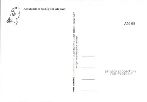 Flughafen Airport Aeroporto Amsterdam Schiphol Flugzeuge KLM SAS  Kat. Flug