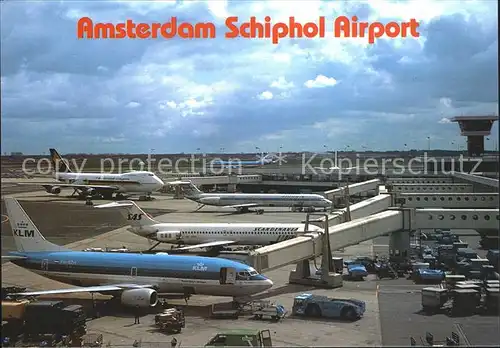 Flughafen Airport Aeroporto Amsterdam Schiphol Flugzeuge KLM SAS  Kat. Flug