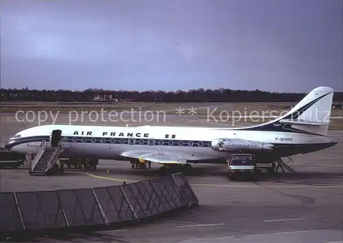 Flugzeuge Zivil Air France Caravelle I F BHRH Cn16  Kat. Airplanes Avions