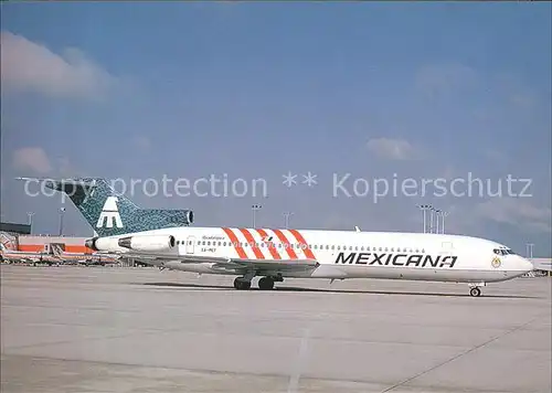 Flugzeuge Zivil Mexicana Boeing 727 264 XA MEF c n 22158 1642 Kat. Airplanes Avions