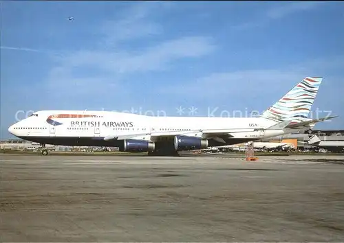 Flugzeuge Zivil British Airways Waves of the city colours Boeing 747 400 G BNLX  Kat. Airplanes Avions