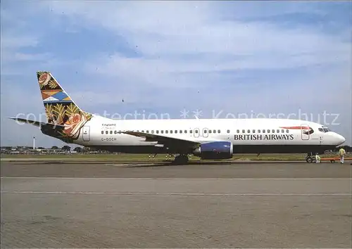 Flugzeuge Zivil British Airways Grand Union colours Boeing 737 400 G DOCH  Kat. Airplanes Avions