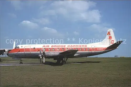 Flugzeuge Zivil A.B.C. Viscount 808 C G BBDK C N 291 Kat. Airplanes Avions