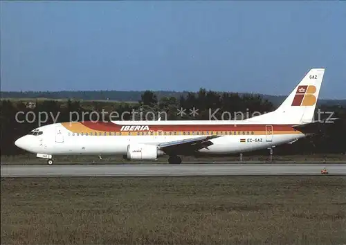 Flugzeuge Zivil Iberia Boeing 737 4Y0 EC GAZ cn 24906  Kat. Airplanes Avions