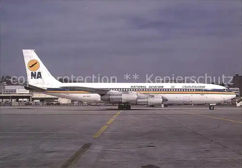 Flugzeuge Zivil National Aviation Boeing 707 366C SU AVZ c n 20762 868 Kat. Airplanes Avions