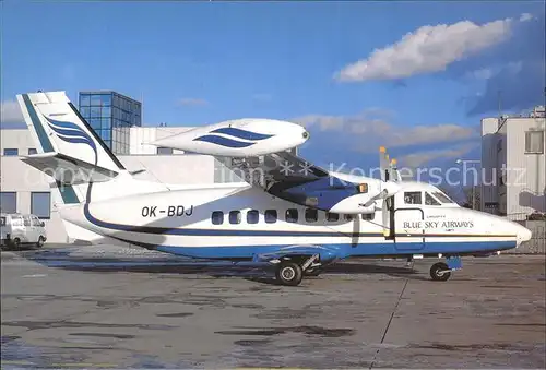 Flugzeuge Zivil Blue Sky Airways Let 410 UVP E9 OK BDJ cn 962715 Kat. Airplanes Avions