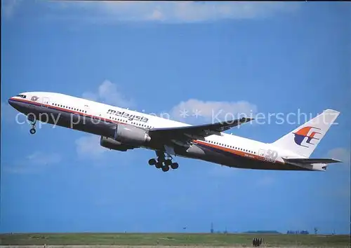 Flugzeuge Zivil Malaysia Airlines B777 2H6 9M MRA  Kat. Airplanes Avions