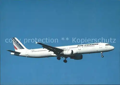 Flugzeuge Zivil Air France A 321 211 F GTAC c n 684 Kat. Airplanes Avions