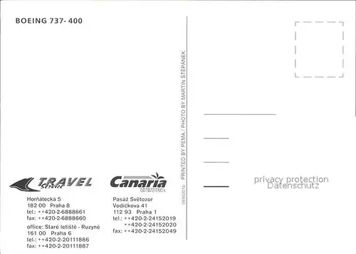 Flugzeuge Zivil Travel Service Boeing 737 400 Kat. Airplanes Avions