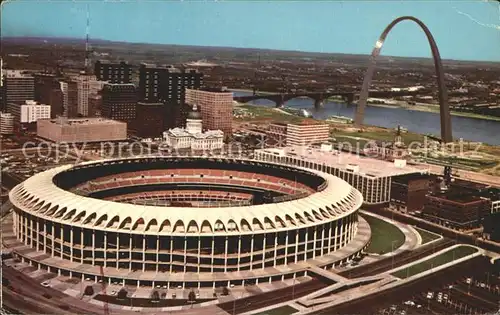 Stadion Civic Center Gateway Arch Aerial View St. Louis  Kat. Sport