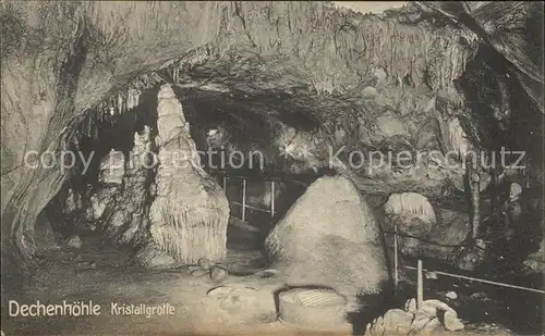 Hoehlen Caves Grottes Dechenhoehle Kristallgrotte  Kat. Berge