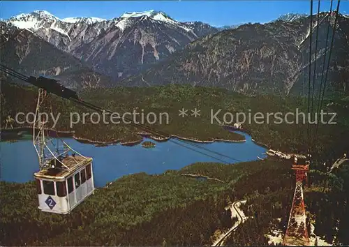 Seilbahn Zugspitze Eibsee Ammergauer Alpen Kreuzspitze Kat. Bahnen