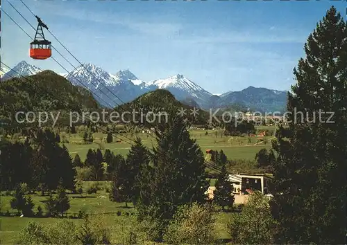 Seilbahn Tegelberg Talstation Tannheimer und Allgaeuer Hochgebirge Kat. Bahnen