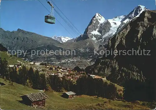 Seilbahn Schilthorn Muerren Eiger Moench Kat. Bahnen