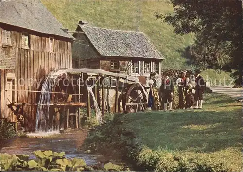 Wassermuehle Schwarzwald Trachten  Kat. Gebaeude und Architektur