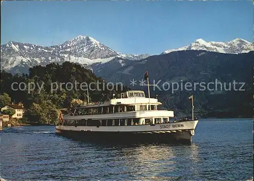 Motorschiffe M.S. Stadt Bern Beatenbucht Morgenberg Dreispitz Kat. Schiffe