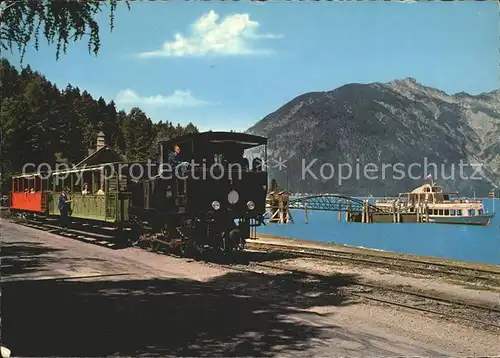 Zahnradbahn Achensee Schiffsstation Seespitz Kat. Bergbahn