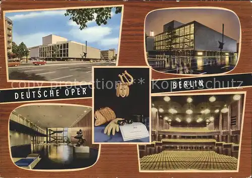 Opergebaeude Deutsche Oper Berlin  Kat. Gebaeude