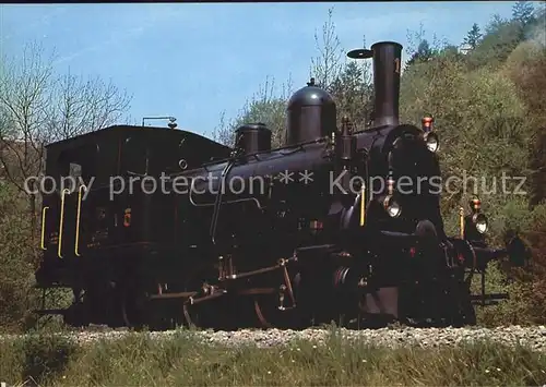 Lokomotive E3 3 Nr. 1 SLM Sensetal Dampf Bahn Bern Kat. Eisenbahn