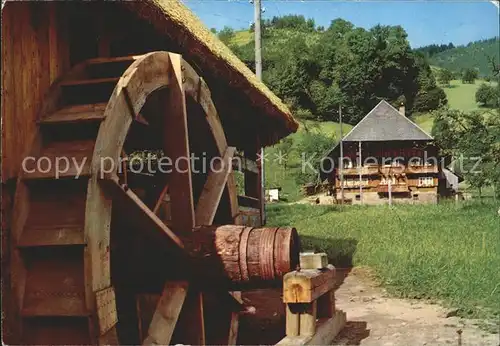 Wassermuehle Schwarzwald Schwarzwaldhaus Kat. Gebaeude und Architektur