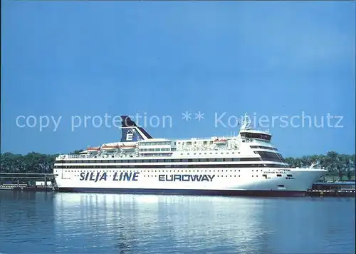 Faehre Auto  und Passagierfaehre Frans Suell Silja Line Euroway Kat. Schiffe