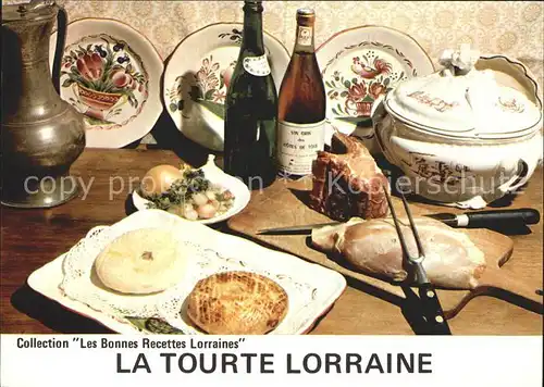 Lebensmittel Recette Tourte Lorraine  Kat. Lebensmittel