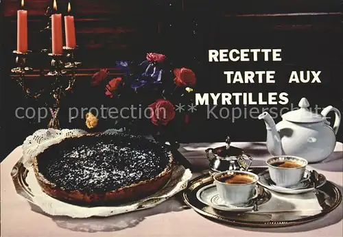 Lebensmittel Recette Tarte aux Myrtilles Kat. Lebensmittel
